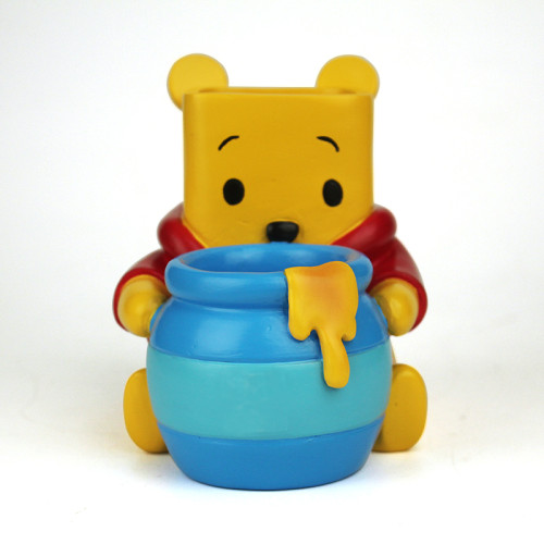 Lovely cute animal  Win nie the Poh Bear Customized resin storage tank Jewelry box Home Furnishing decoration