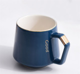 New wholesale ceramic cups and mugs gift box pack porcelain coffee tea cup with lid and spoon and saucer