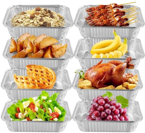 Disposable Aluminum Foil Pan 10 Pack 20 Pack Baking Loaf Pans Food Storage Containers