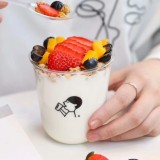 Wholesale Food Grade PP Disposable Plastic Cups Custom logo printing plastic cups for bubble tea/milk tea/coffee/juice