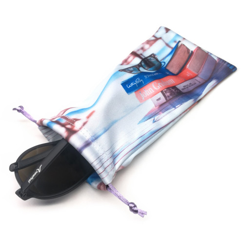Wholesale Custom Logo Printed Microfiber Eyeglasses Bags Pouch
