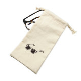 Customized Logo Printed Cotton Eyeglasses Glasses Pouches Bags