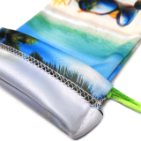 Custom Logo Printed Microfiber Eyeglasses Sunglasses Glasses bag pouch