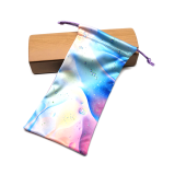 Custom Logo Printed Microfiber Drawstring Eyeglasses Glasses pouch