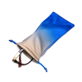 Custom Logo Printed Microfiber Drawstring Glasses bag pouch