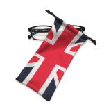 Custom Sublimation Microfiber Sunglasses Bags Pouches with Double Drawstrings