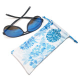 Custom Logo Printed Microfiber Sunglasses Bags