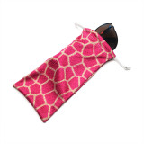 Custom Print Microfiber Glasses Sunglasses Case Soft Sunglasses Pouch