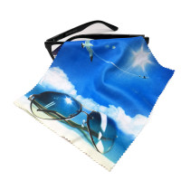 Custom Heat Transfer Printed Microfiber Cleaning Cloth for Eyeglasses