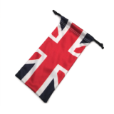 Custom Sublimation Microfiber Sunglasses Bags Pouches with Double Drawstrings