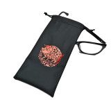 Silk Screen Printed Pu Leather Glasses/Eyeglasses/Sunglasses Pouch Bag