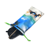 Custom Logo Printed Microfiber Eyeglasses Sunglasses Glasses bag pouch