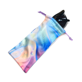 Custom Logo Printed Microfiber Drawstring Eyeglasses Glasses pouch