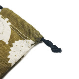 Hot Sale Printed Small Cotton Muslin Rings Pouch Bag