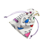 Custom Satin Gift drawstring Packing Bag Pouch With Logo