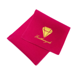 Custom logo printed double velvet Luxury Jewelry envelope pouch bag