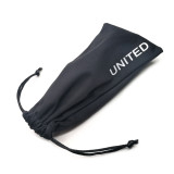 Custom Silk Screen Printed Sun Glasses Drawstring Bag Pouch With Logo