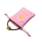Customized Logo Velvet Jewelry Drawstring Pouch  Suede Gift bag