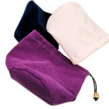 Customized Promotional drawstring velvet bag pouch with logo printing
