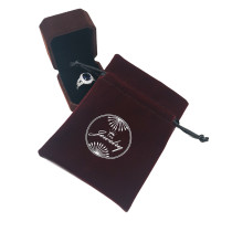 Custom Logo Printed Soft Velvet Pouch Bag for Jewelry Packaging