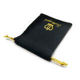 Wholesale Custom  Logo Printing Velvet Jewelry Drawstring Pouch Gift Bags