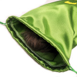Custom Colorful Satin Drawstring Pouch Bag with Digital Printed Logo