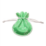 Custom Printed Jewelry Bags Velvet Round Drawstring Pouches