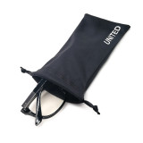 Custom Silk Screen Printed Sun Glasses Drawstring Bag Pouch With Logo