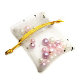 Small Drawstring Gauze Pouch Bag for Jewelry