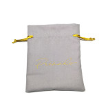 custom dust proof Small Drawstring gifts Velvet jewelry bag pouch