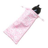 Custom Logo Printed Microfiber Drawstring glasses bag