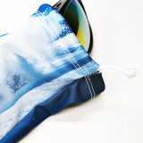 Custom  Full Color Printed Microfiber Goggle Bag Drawstring Pouch