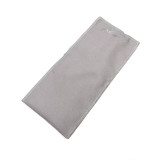Custom envelope double microfiber suede bag  jewelry velvet grey pouch