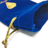 Wholesale Custom Print Velvet Jewellry Drawstring Pouch Mini Suede Jewelry Bag