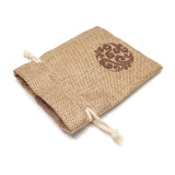 Linen Cotton Fabric Drawstring Gift  Bag Jewelry  Pouch  With Custom Logo