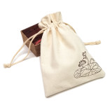 Wholesale eco-friendly cotton drawstring jewelry gift bag