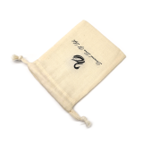 Custom Logo Small Drawstring Cotton Bag