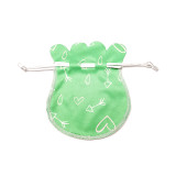 Custom Printed Jewelry Bags Velvet Round Drawstring Pouches