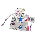 Custom Satin Gift drawstring Packing Bag Pouch With Logo
