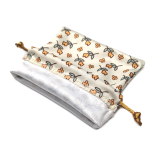 Custom Printed Soft Microfiber Drawstring Pouch Bag for Jewelry Packaging