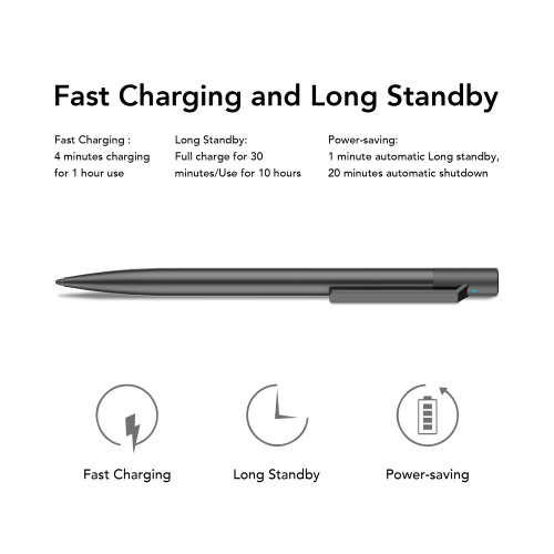 pencil for apple ipad Capacitive Active Stylus Pen with 1.5 mm Sensitive Point Tip Pencil for apple iPad