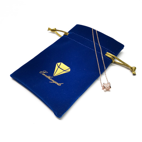 Wholesale Custom Print Velvet Jewellry Drawstring Pouch Mini Suede Jewelry Bag