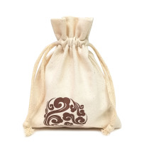 Hot Sale Canvas Jewelry Bag Nature Blank Cotton Drawstring Bag