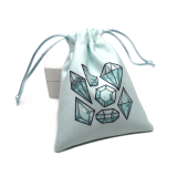 Custom Sublimation Double-sided Suede Jewelry Bag Pouch with Drawstrings