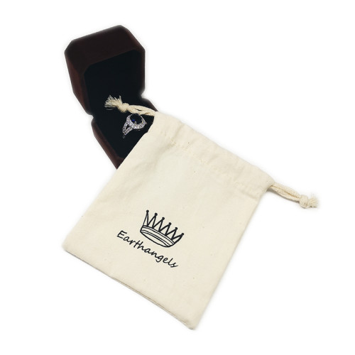 Cheap Custom Printed Cotton Muslin Bags Drawstring Bags