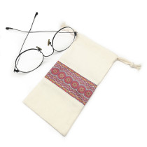 Custom Cotton with Microfiber Fabric Soft Eyeglasses Bag Pouch