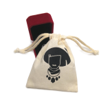 Custom Printed Jewelry Pouches Small Drawstring Cotton Muslin Bags