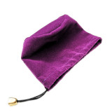 Customized Promotional drawstring velvet bag pouch with logo printing