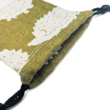 Hot Sale Printed Small Cotton Muslin Rings Pouch Bag