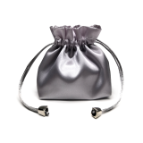 Custom Logo Printed Drawstring Satin Jewelry Bag Cosmetic Bag
